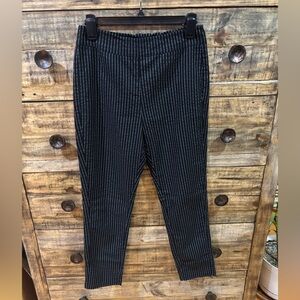 Who What Wear Black Pinstripe Dress Pants